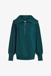 Vine Half Zip Sweatshirt—Conifer