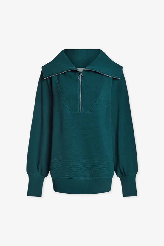 Vine Half Zip Sweatshirt—Conifer