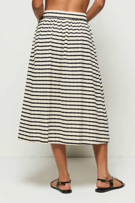 Vida Skirt- Night Sky Stripe