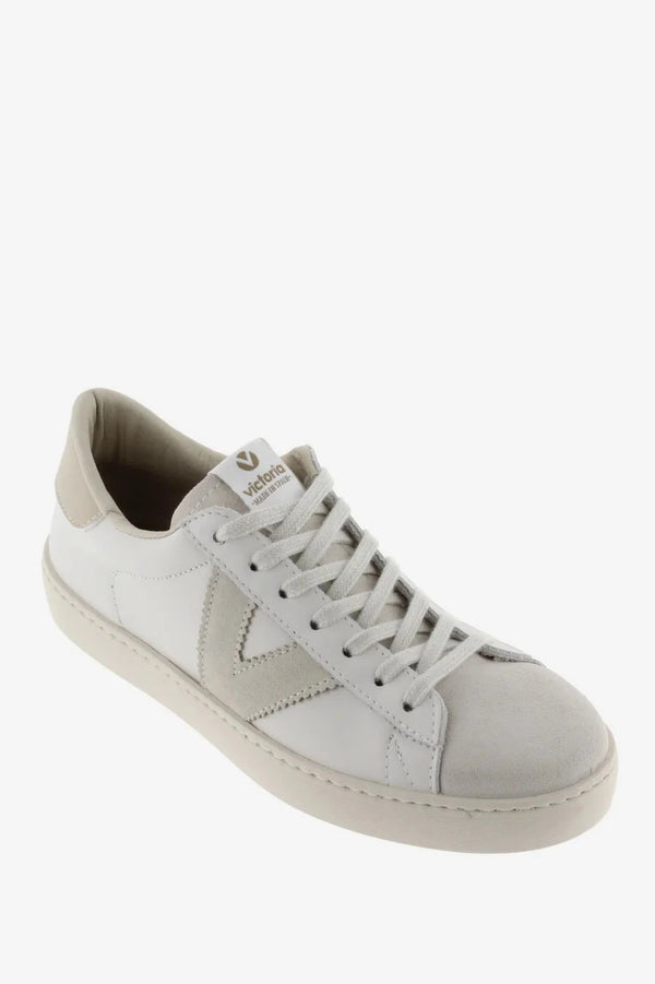 Berlin Leather Sneaker- Hielo