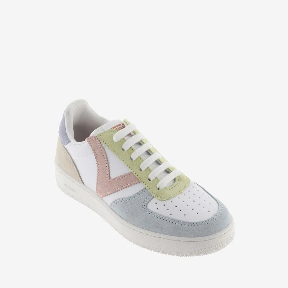 Madrid Serraje Multicolor Sneaker- Celeste