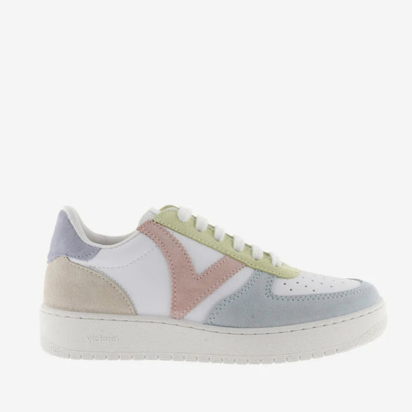 Madrid Serraje Multicolor Sneaker- Celeste