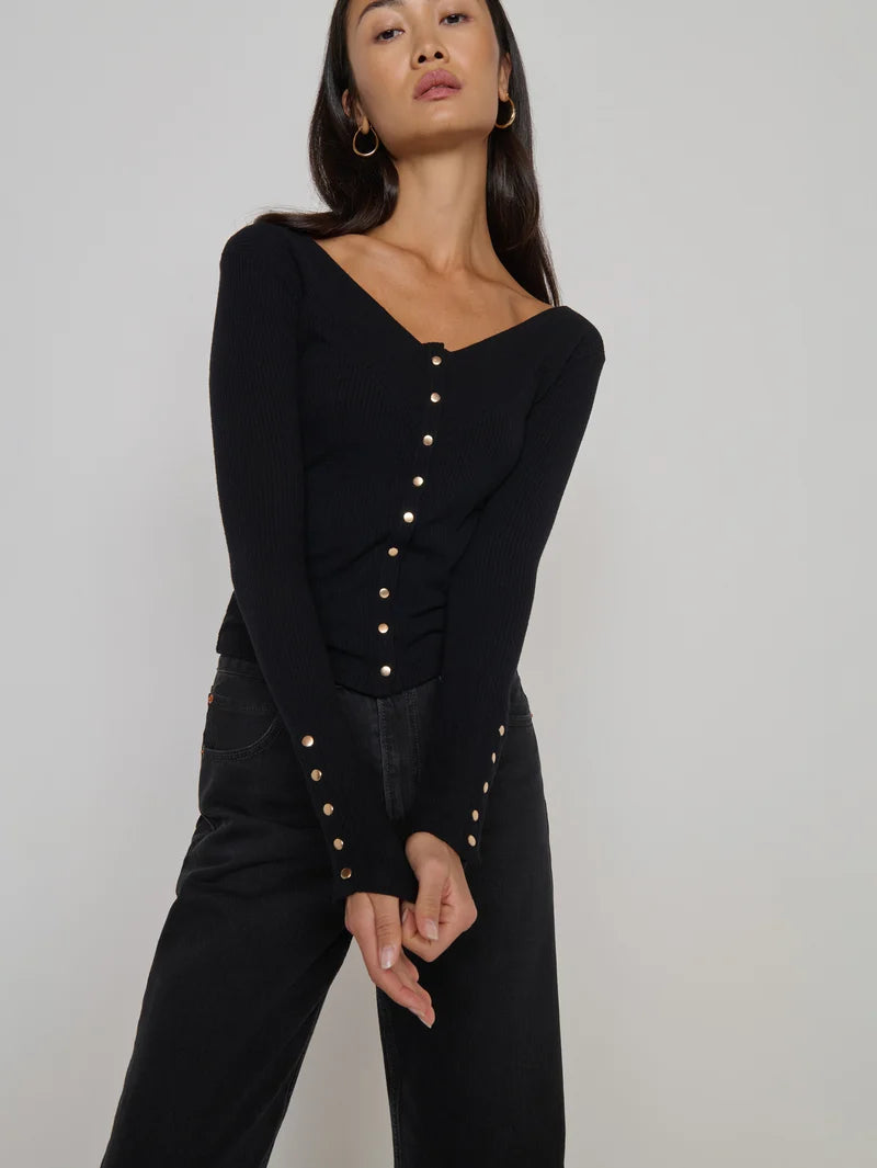 Wilma Top - Jet Black