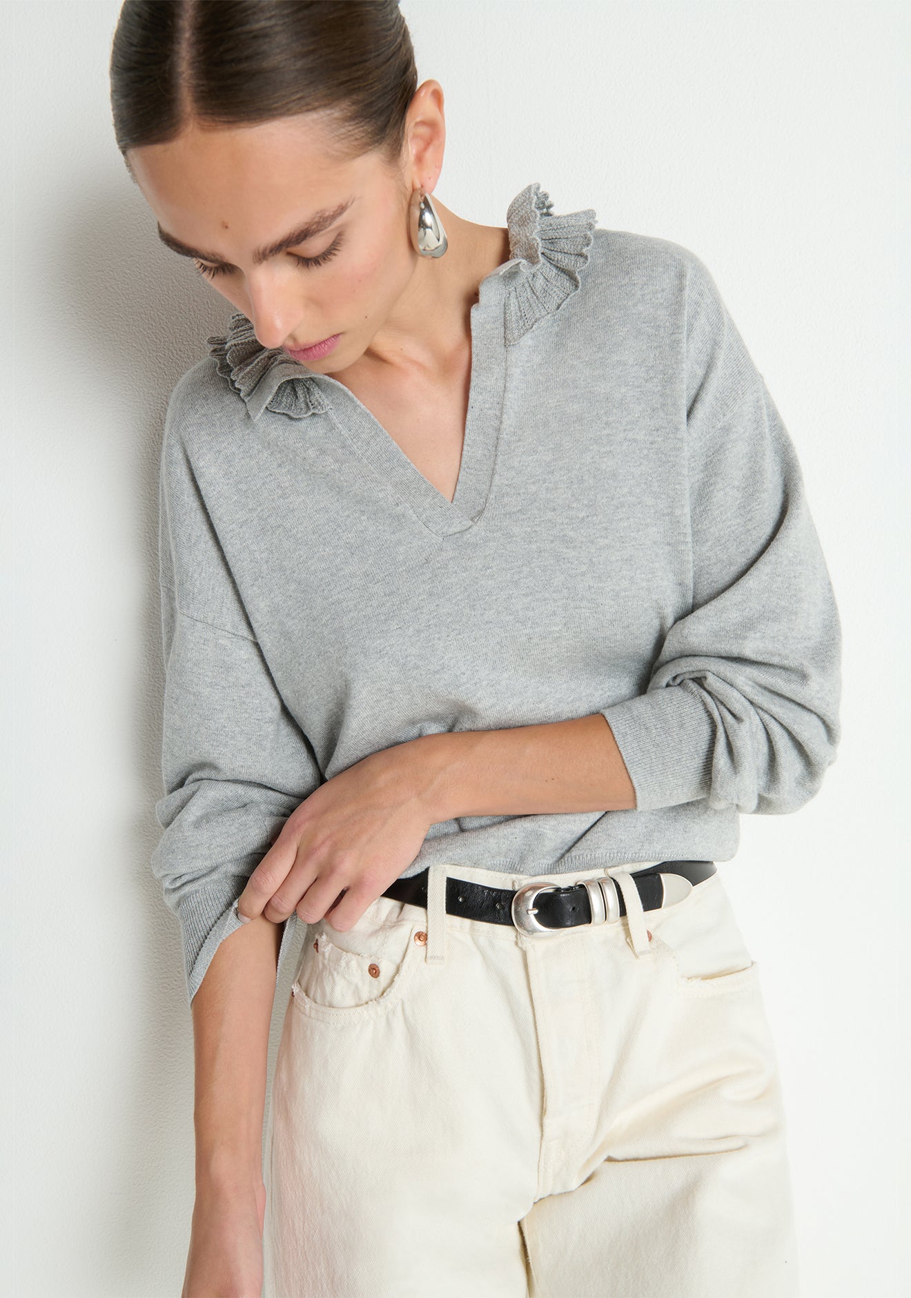 Viona Sweater- Heather Grey