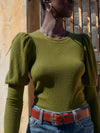 Zia Sweater Tee With Juliet- Saguaro Green**FINAL SALE**