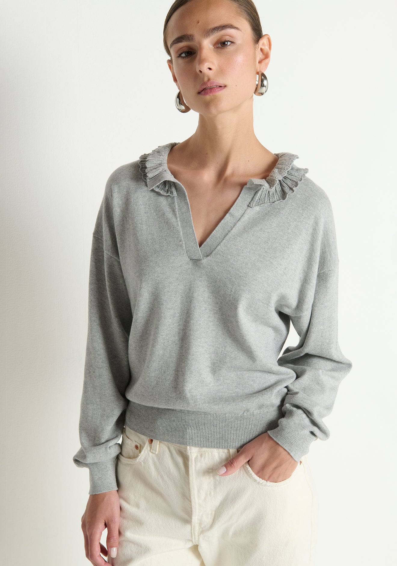Viona Sweater- Heather Grey