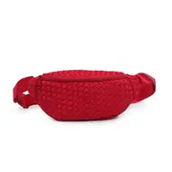 Aim High Woven Neoprene Belt Bag- Red