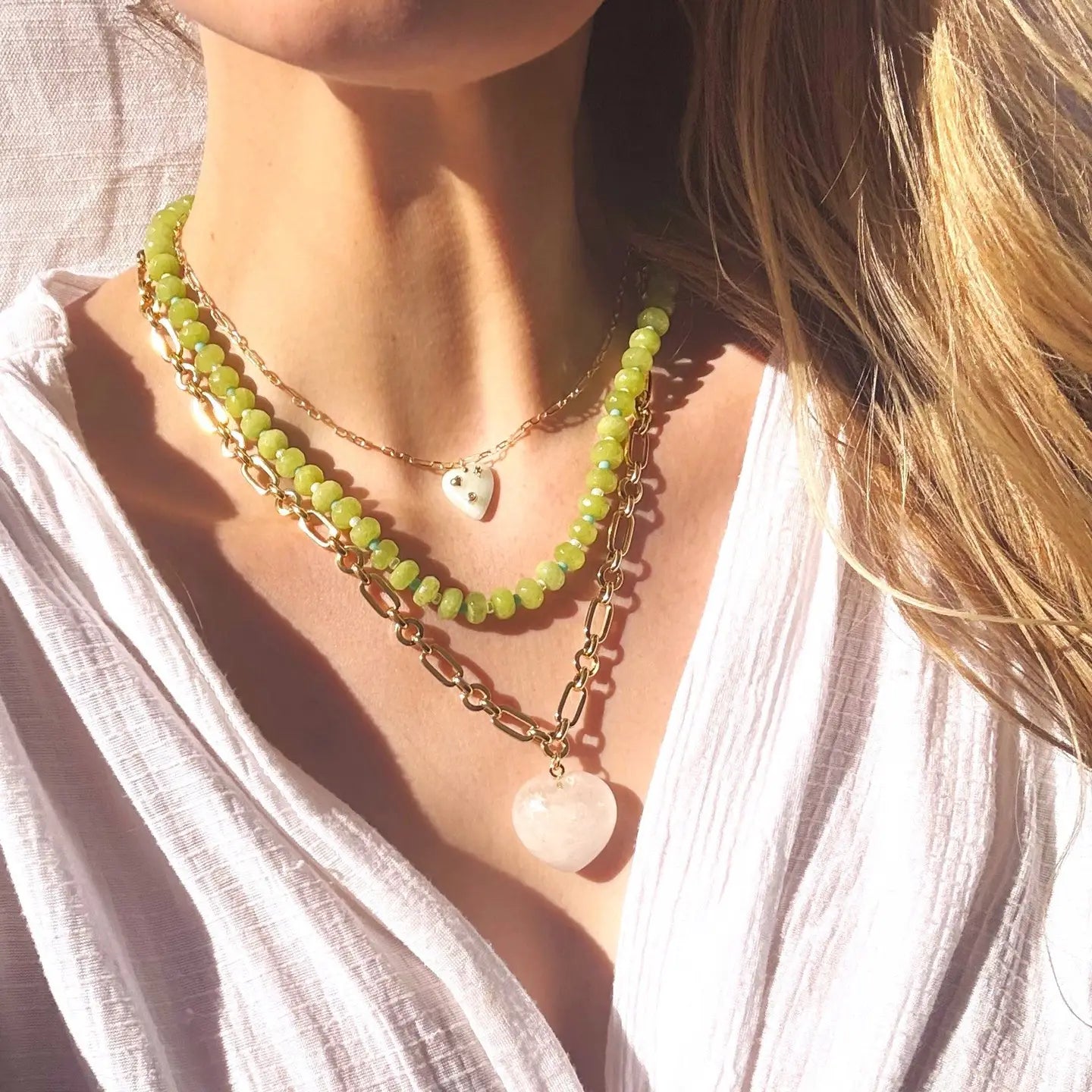 Candy Beaded Necklace- 17 inch