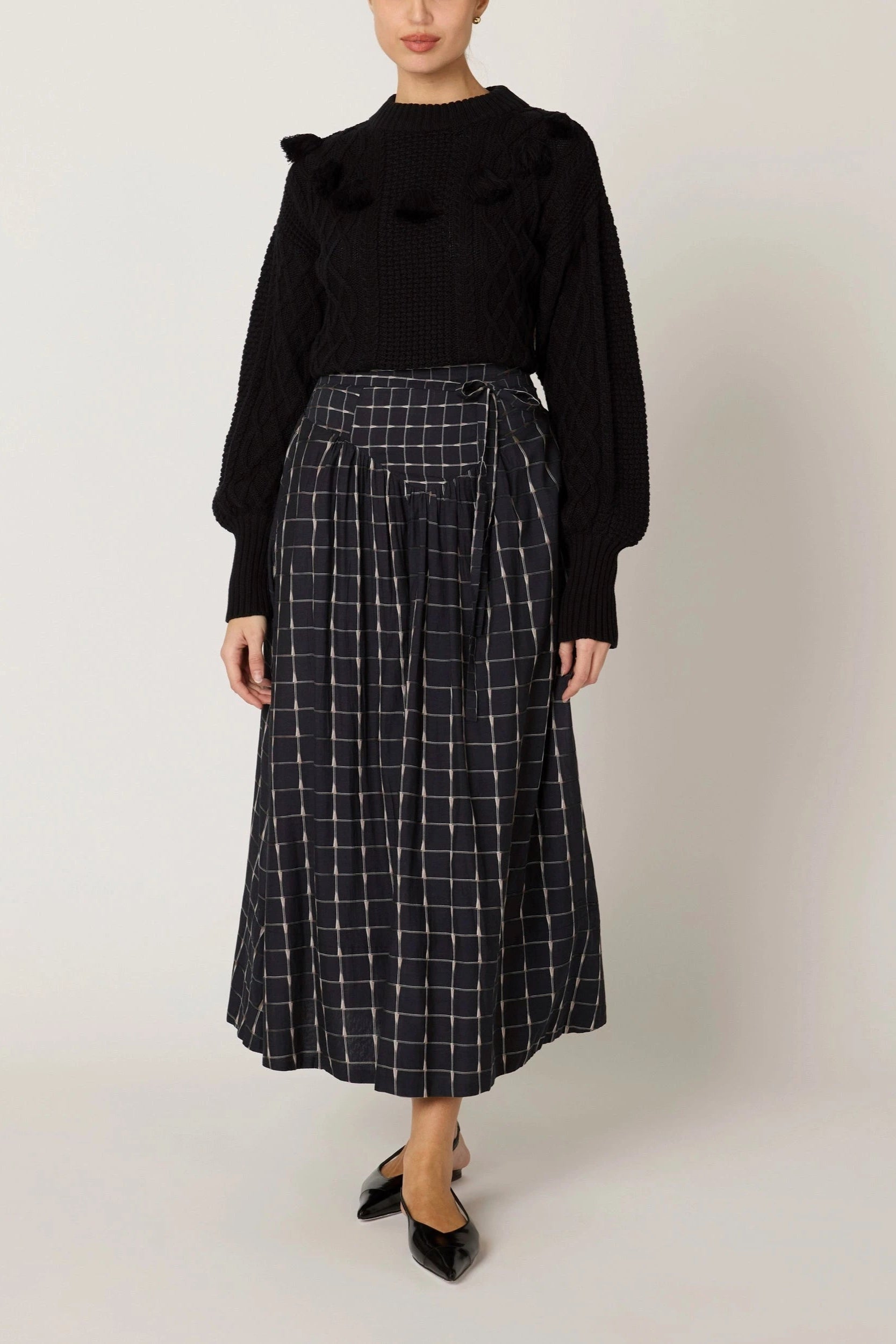 Amber Ankle Skirt- Saul Print