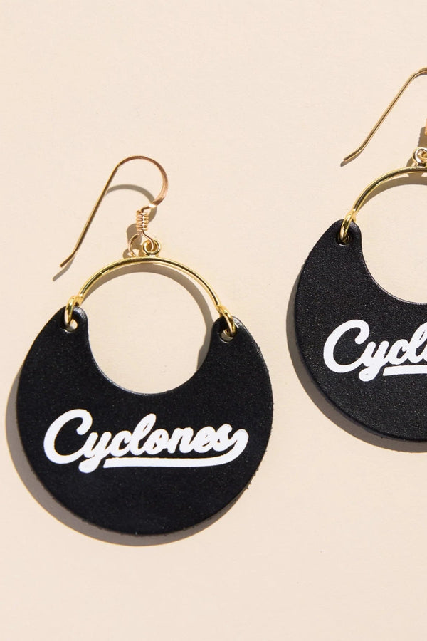 Black &quot;Cyclones&quot; Ninas—Silver