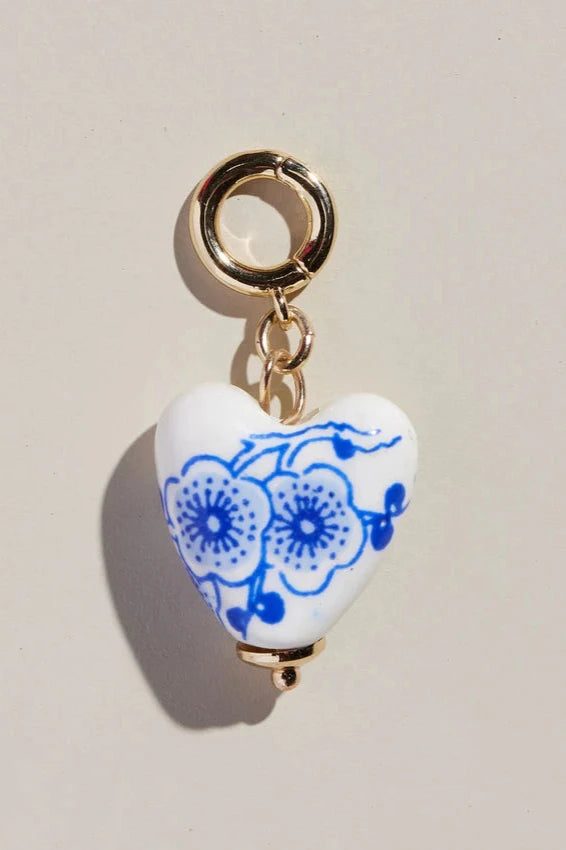 Ceramic Heart Charm