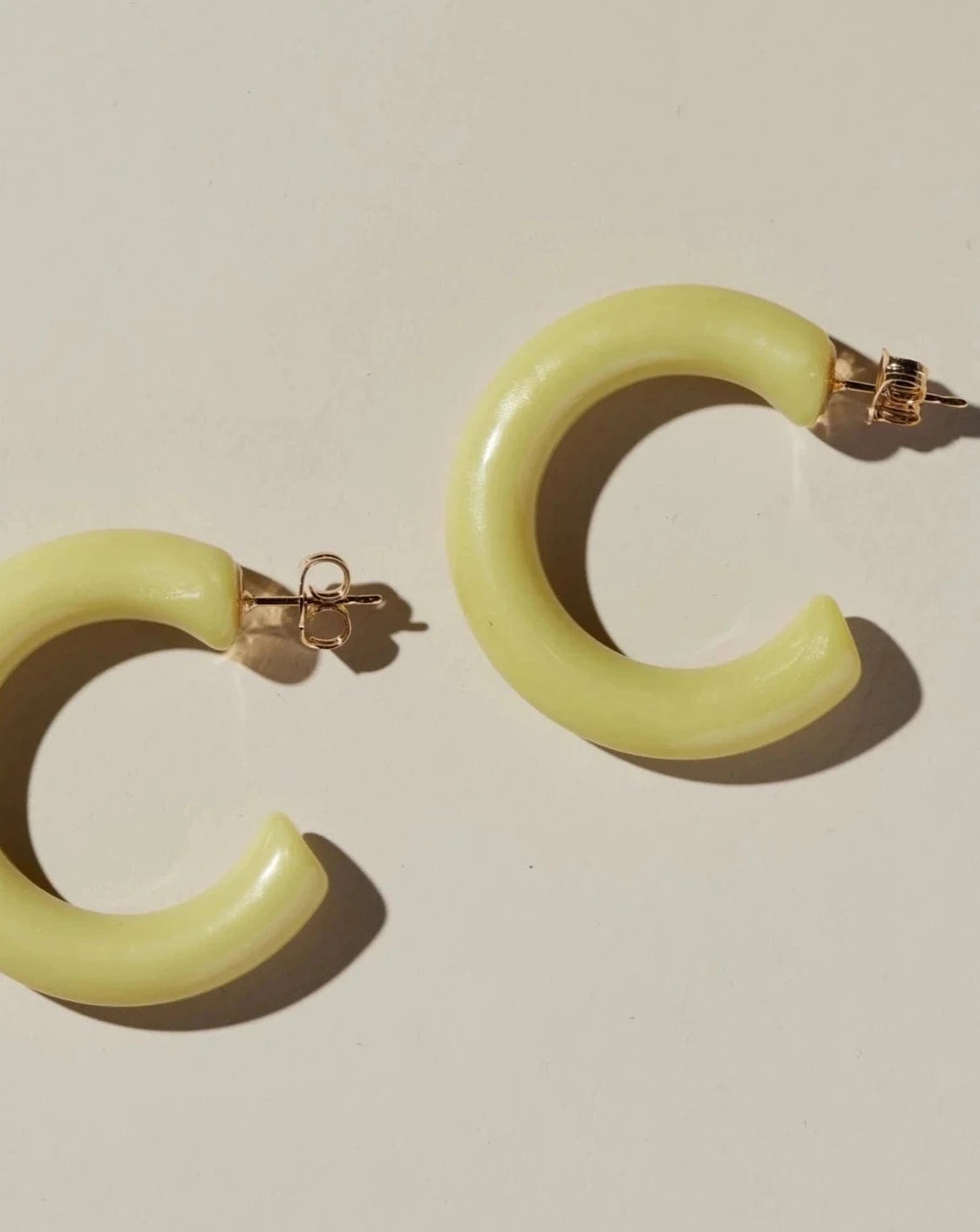 Chartreuse Allegra Hoops