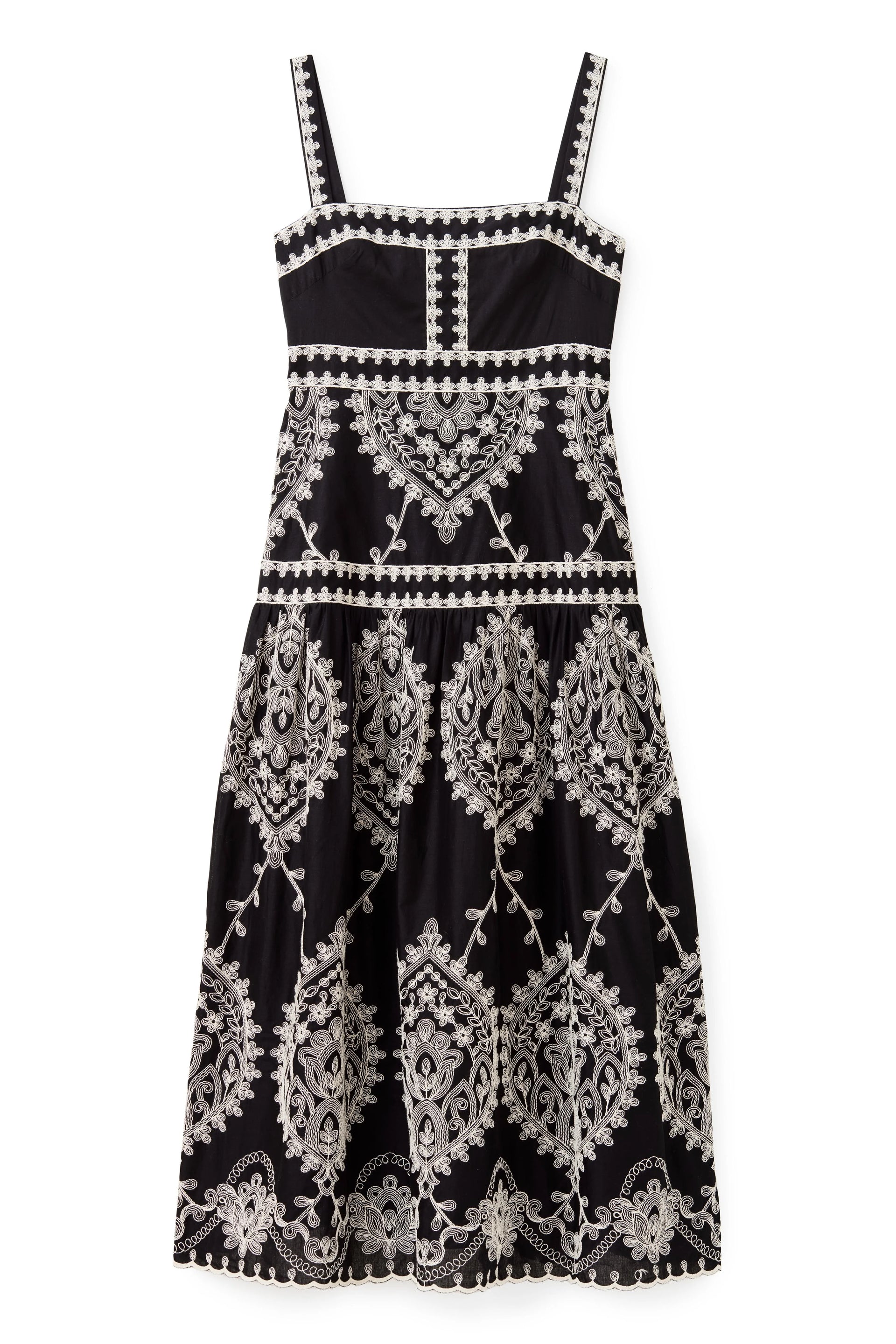 Adair Midi Dress- Noir