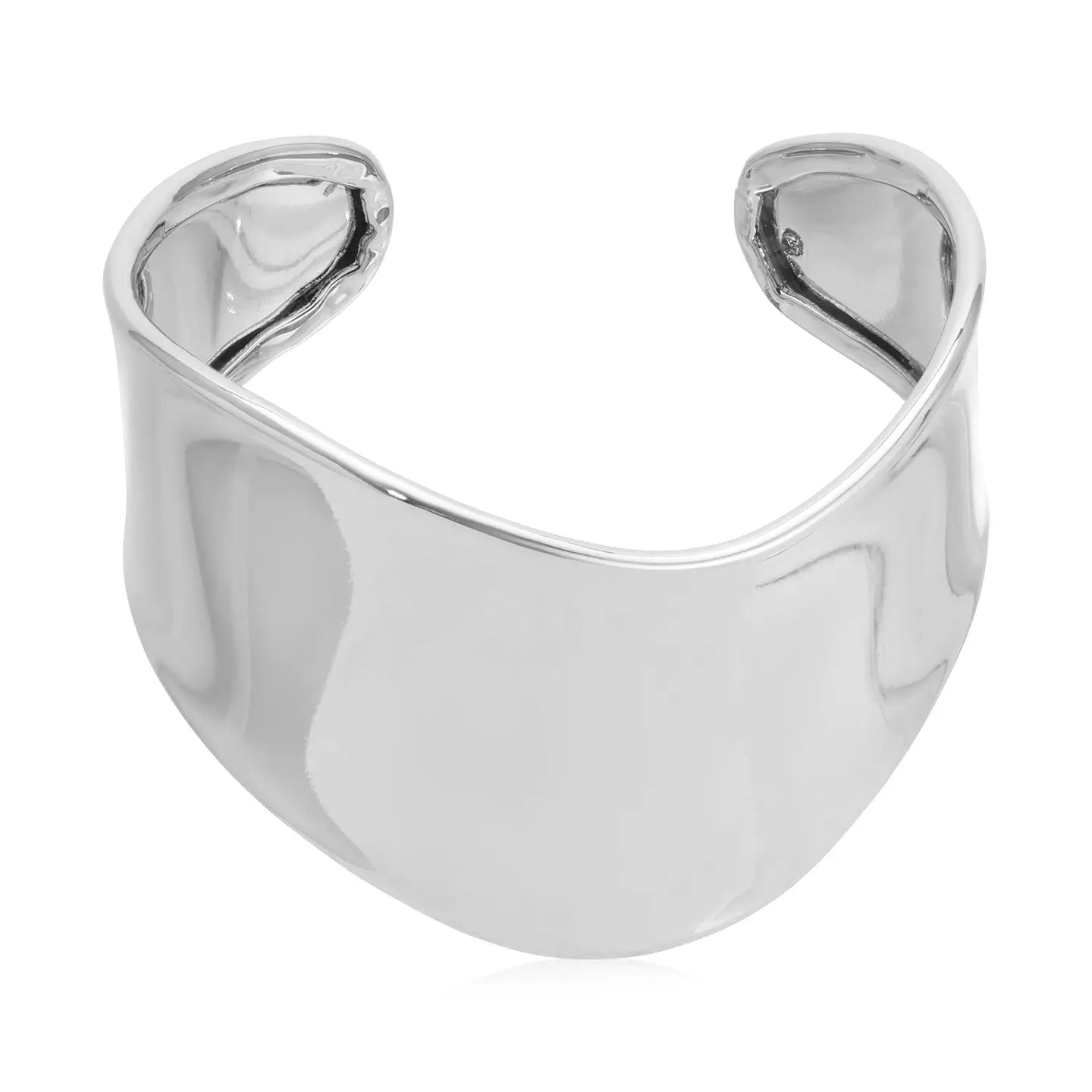Smooth Cuff Bracelet- Silver