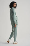 Masie Longline Sweatshirt—Lily Pad