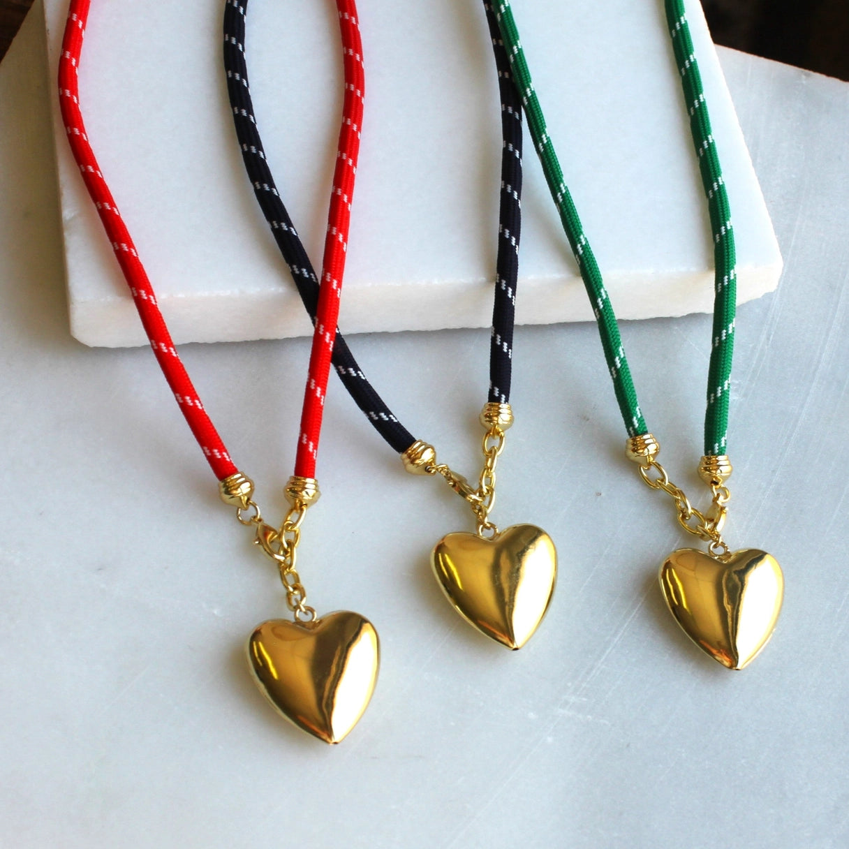 Winnie Cord Necklace- Navy