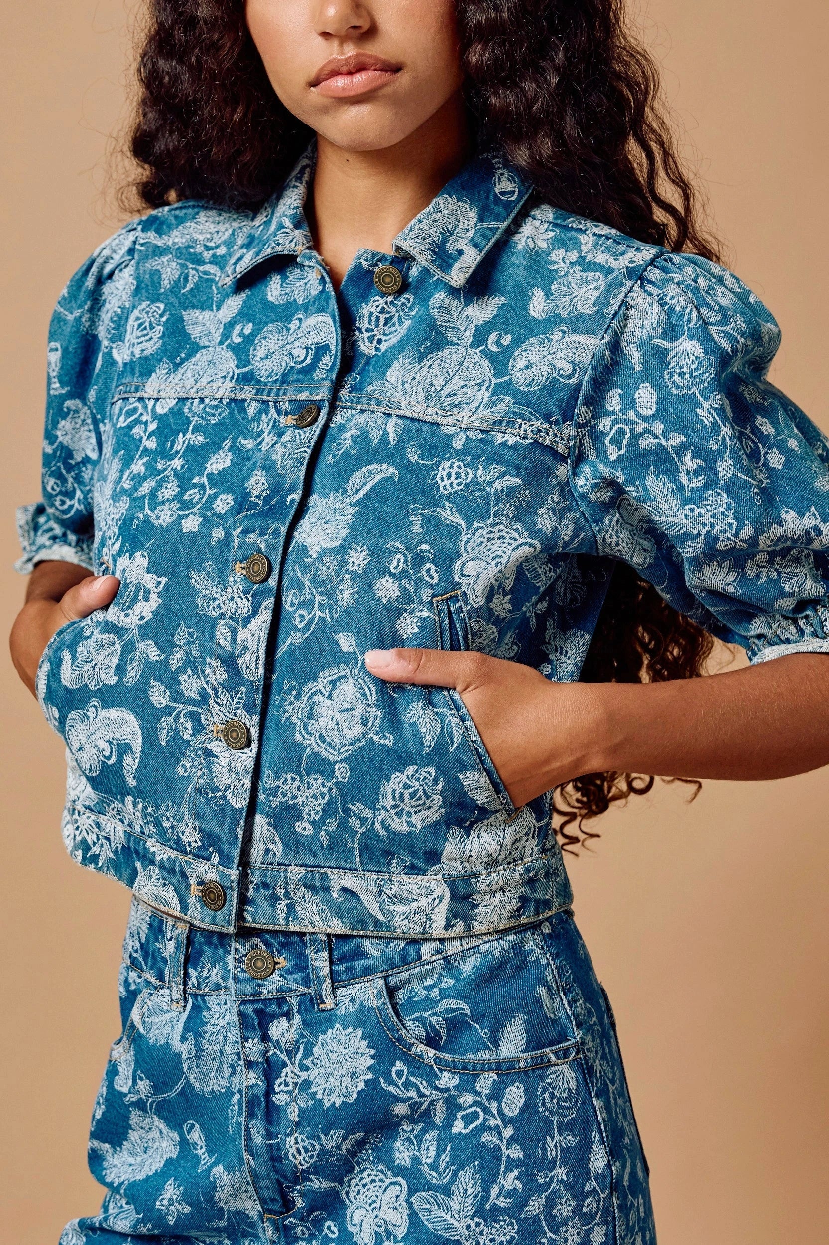 Dorian Jacket in Bois Laser Print