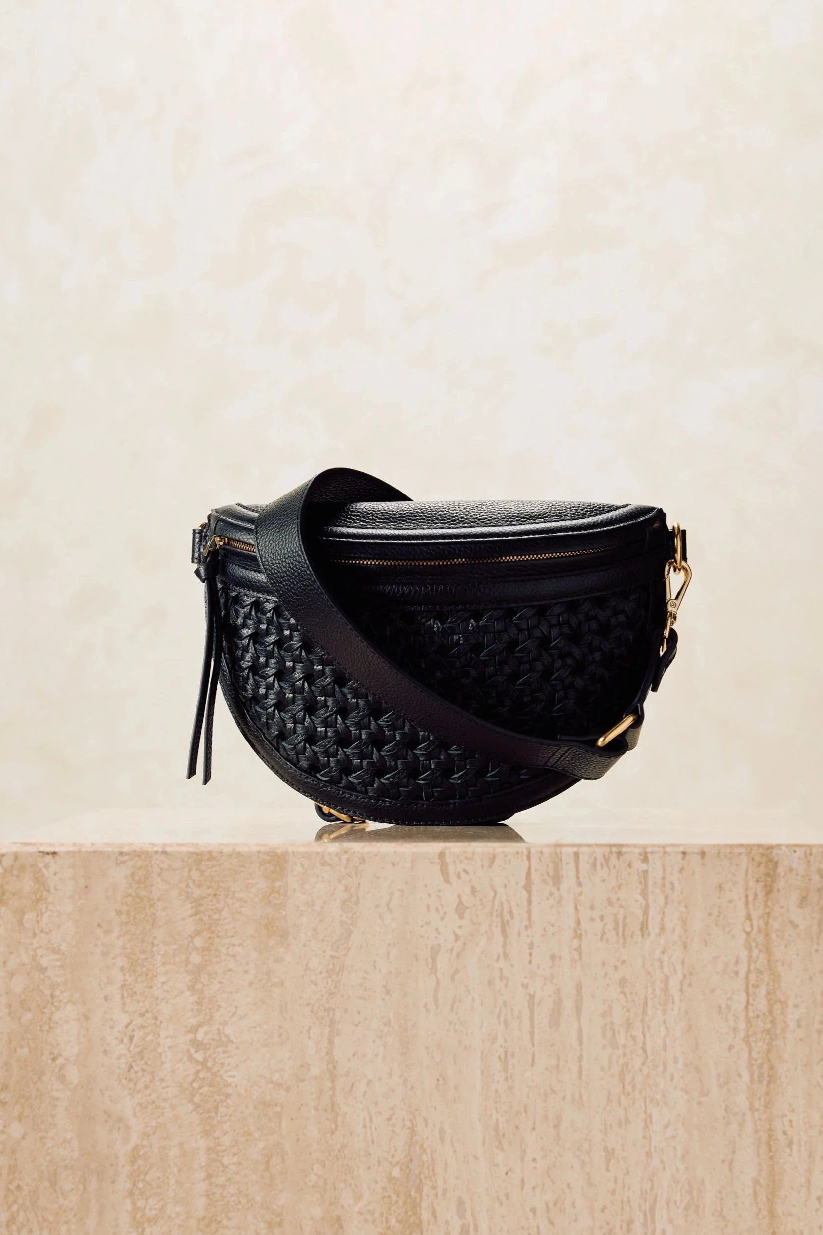 Doris Weave Fanny Pack- Black