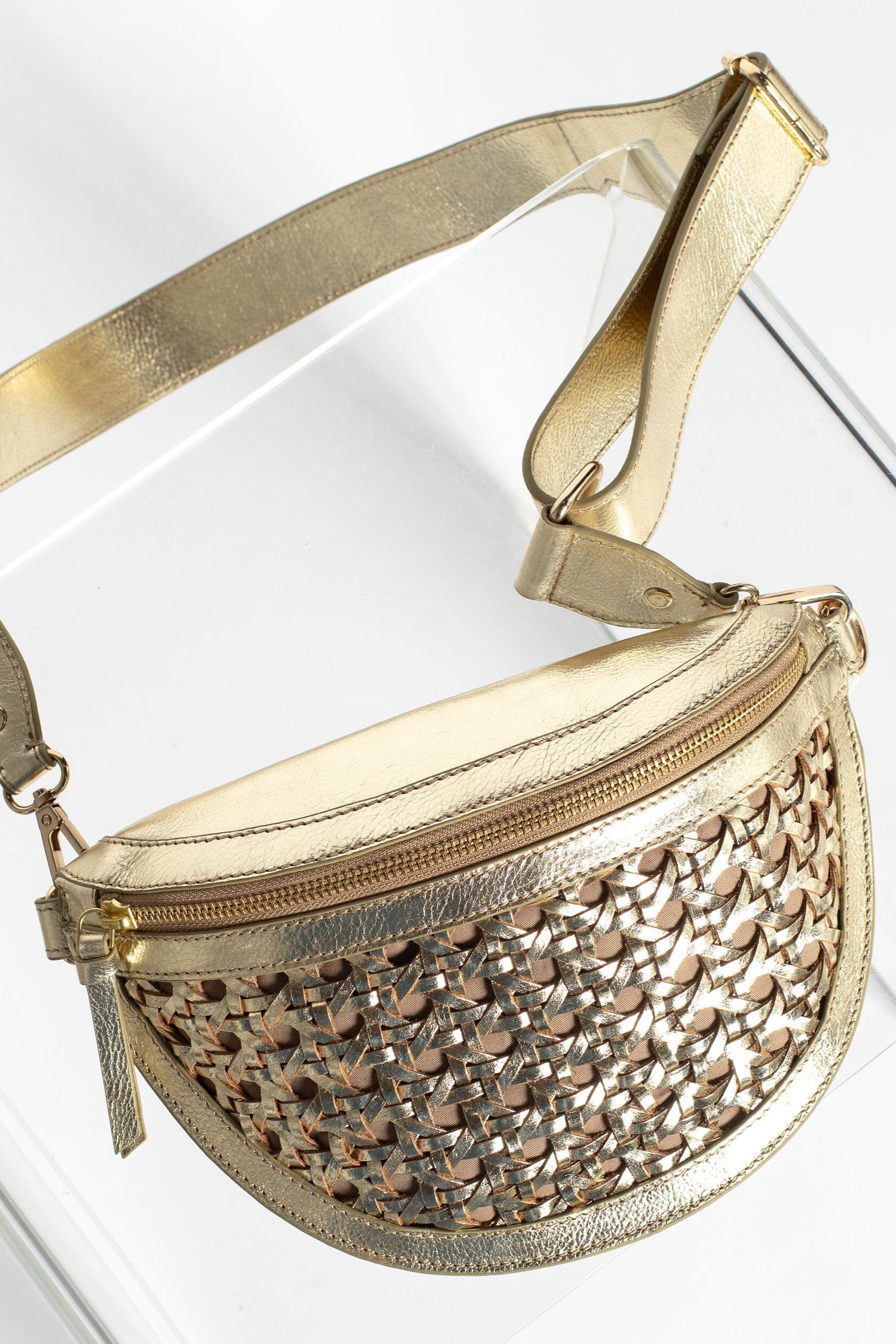 Doris Weave Fanny Pack- Gold
