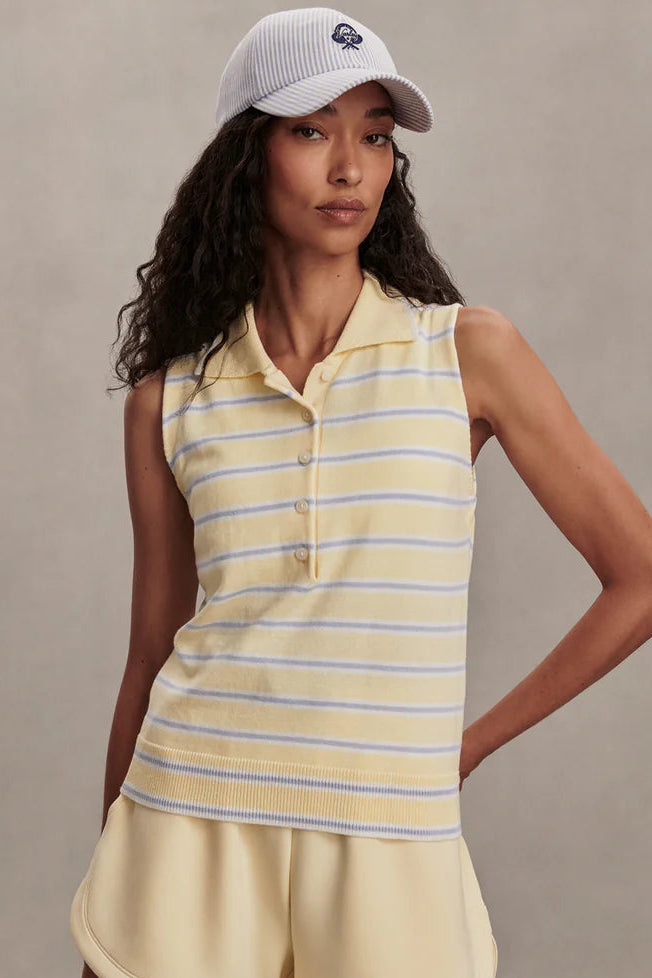 Rue Polo Tank- Xenon Blue