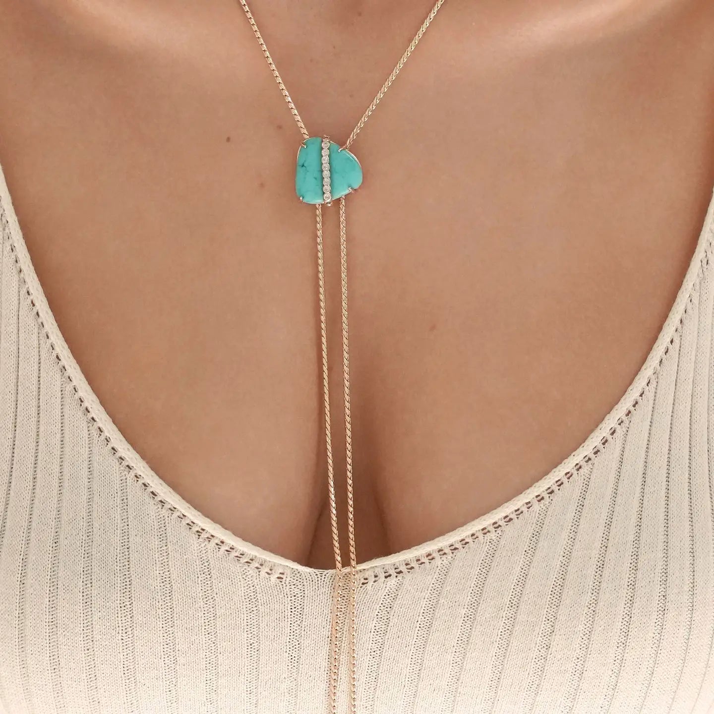 Turquoise Solstice Bolo Necklace