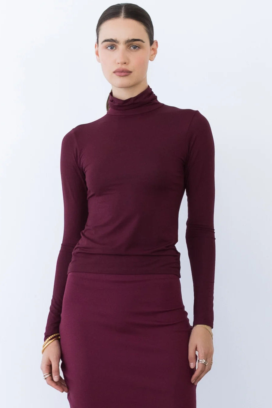Elderberry Modal Turtleneck