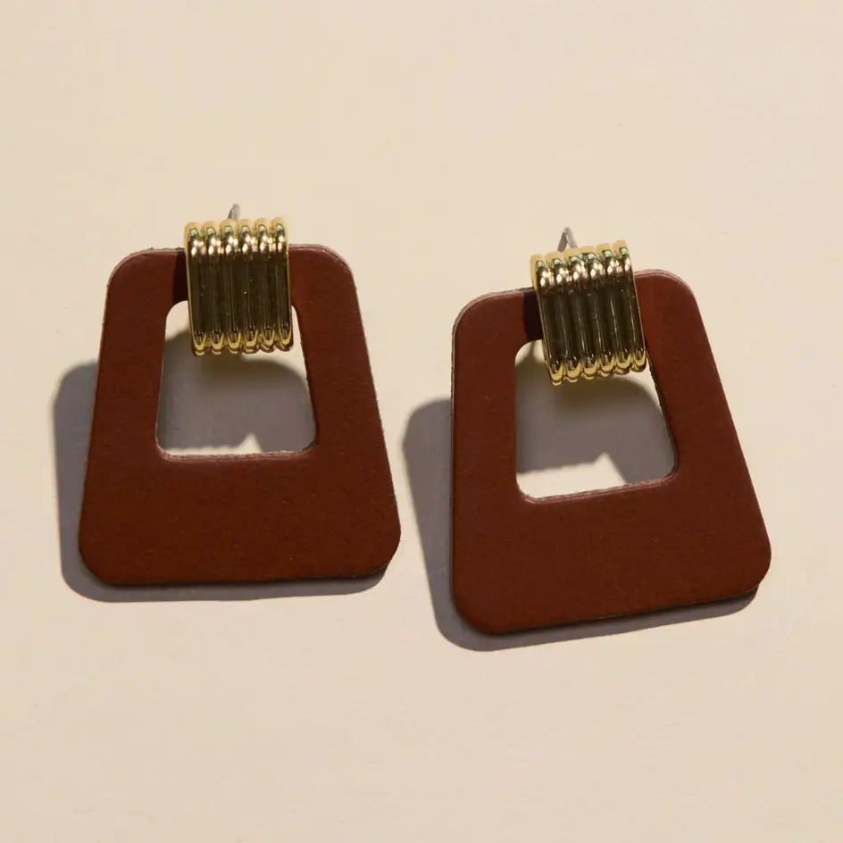 Brown Avery Earring