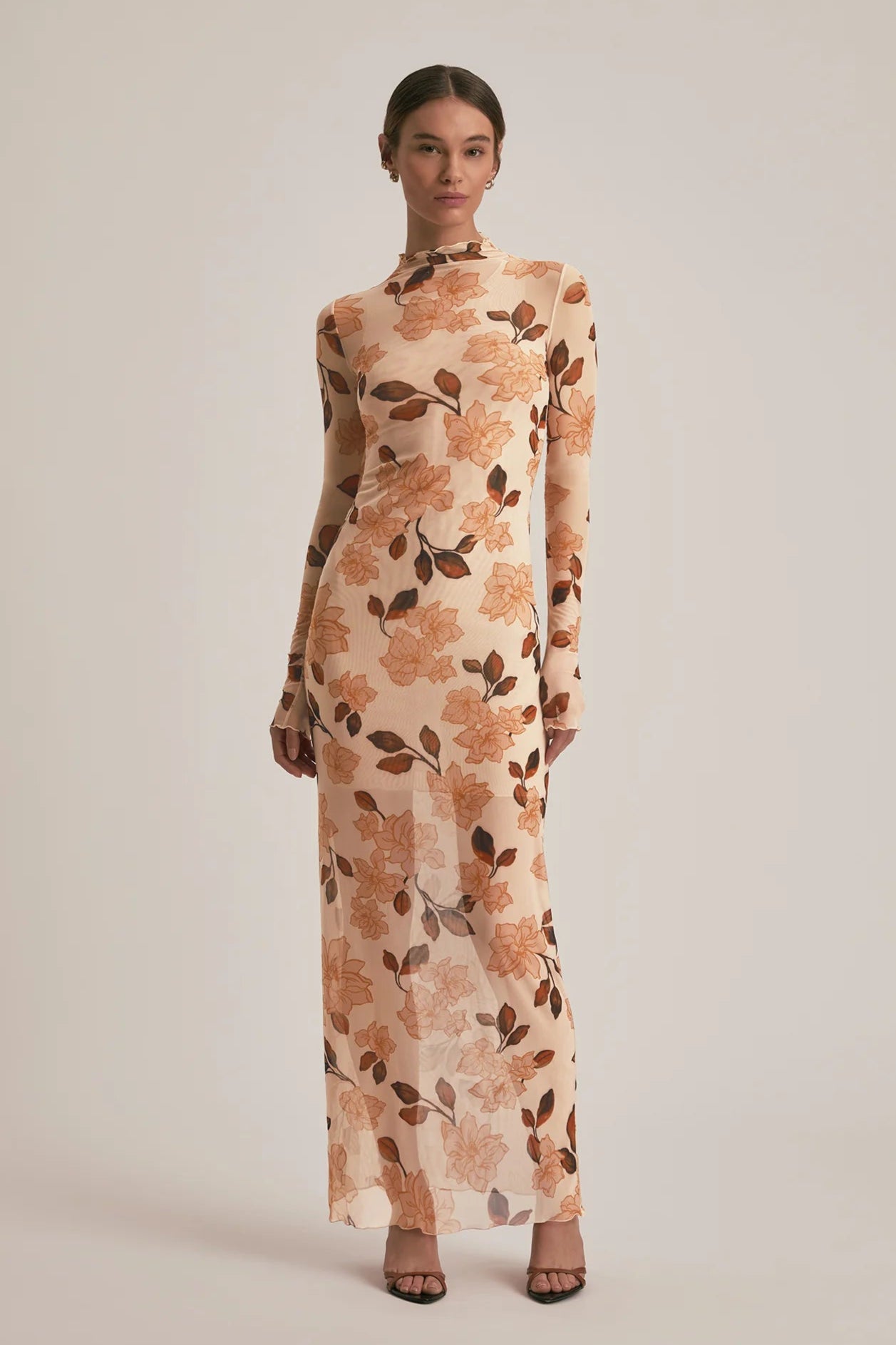 The Sheer Fantasy Dress- Bare Roses