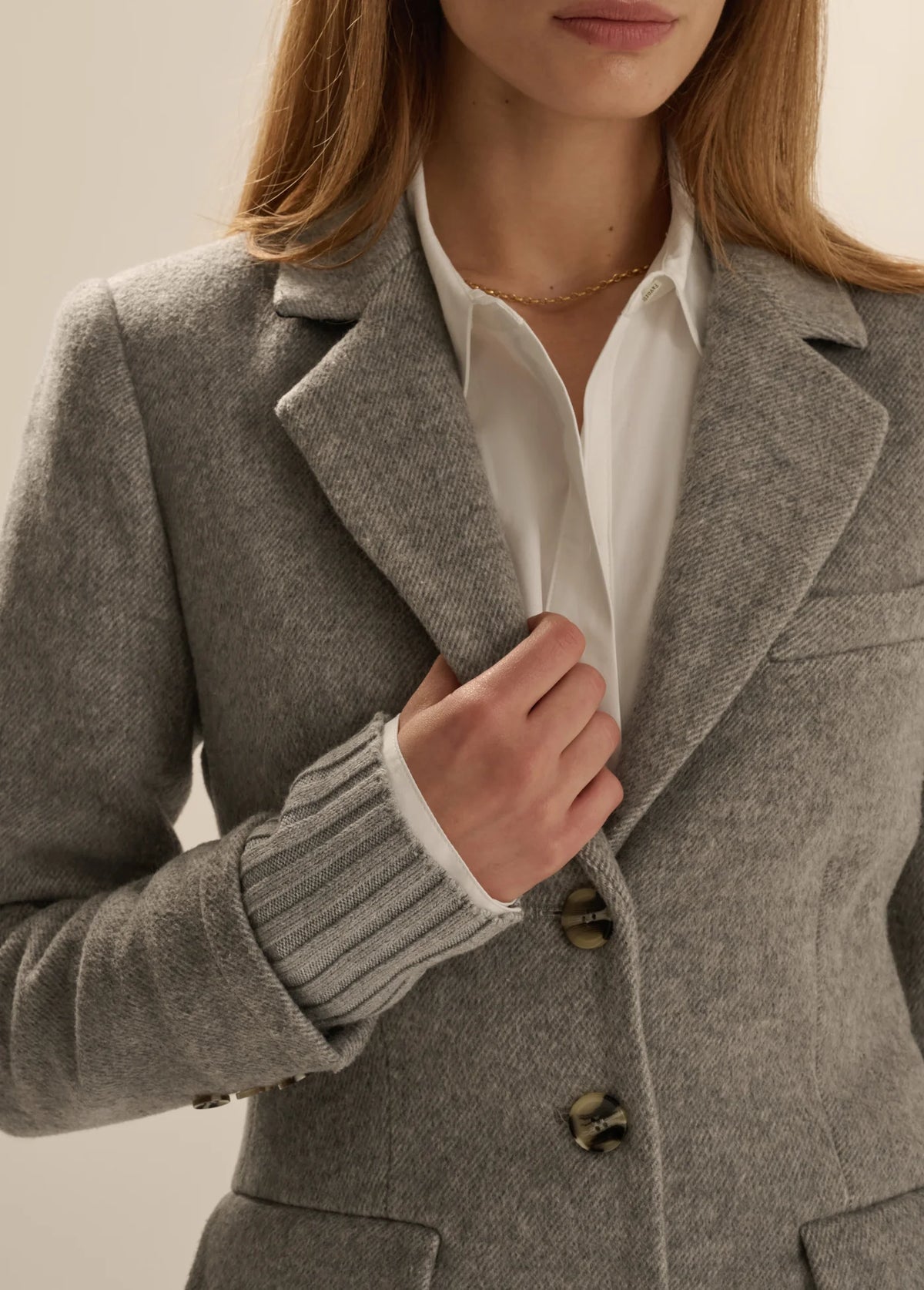 The City Blazer in Frost Gray