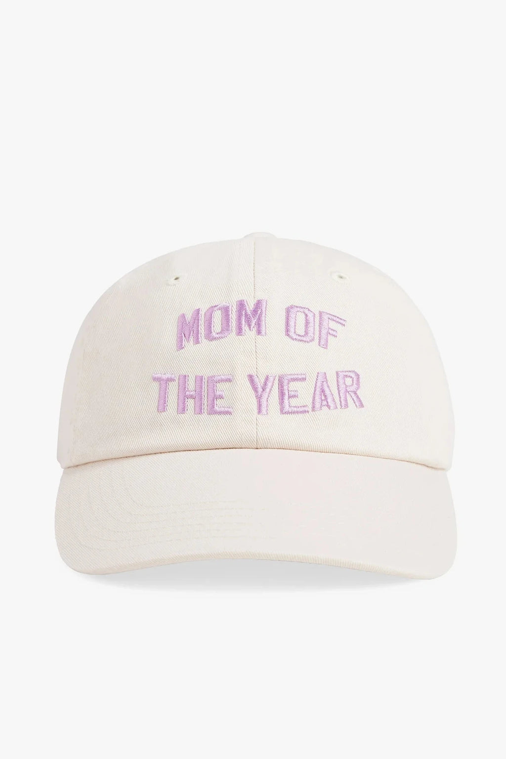 Mom of the Year Hat—Cream/Purple