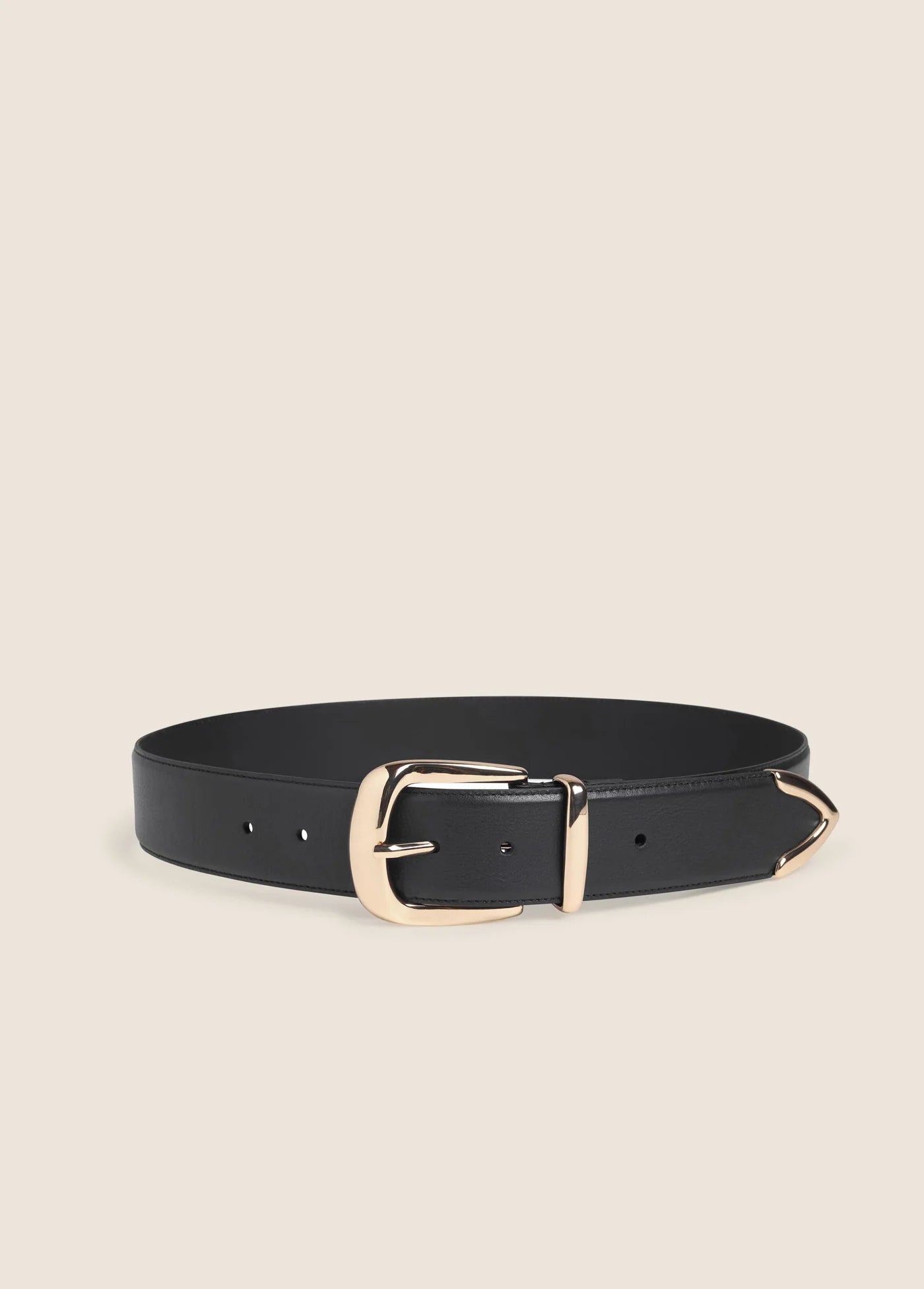 The Margaret Belt- Black Polished Gold