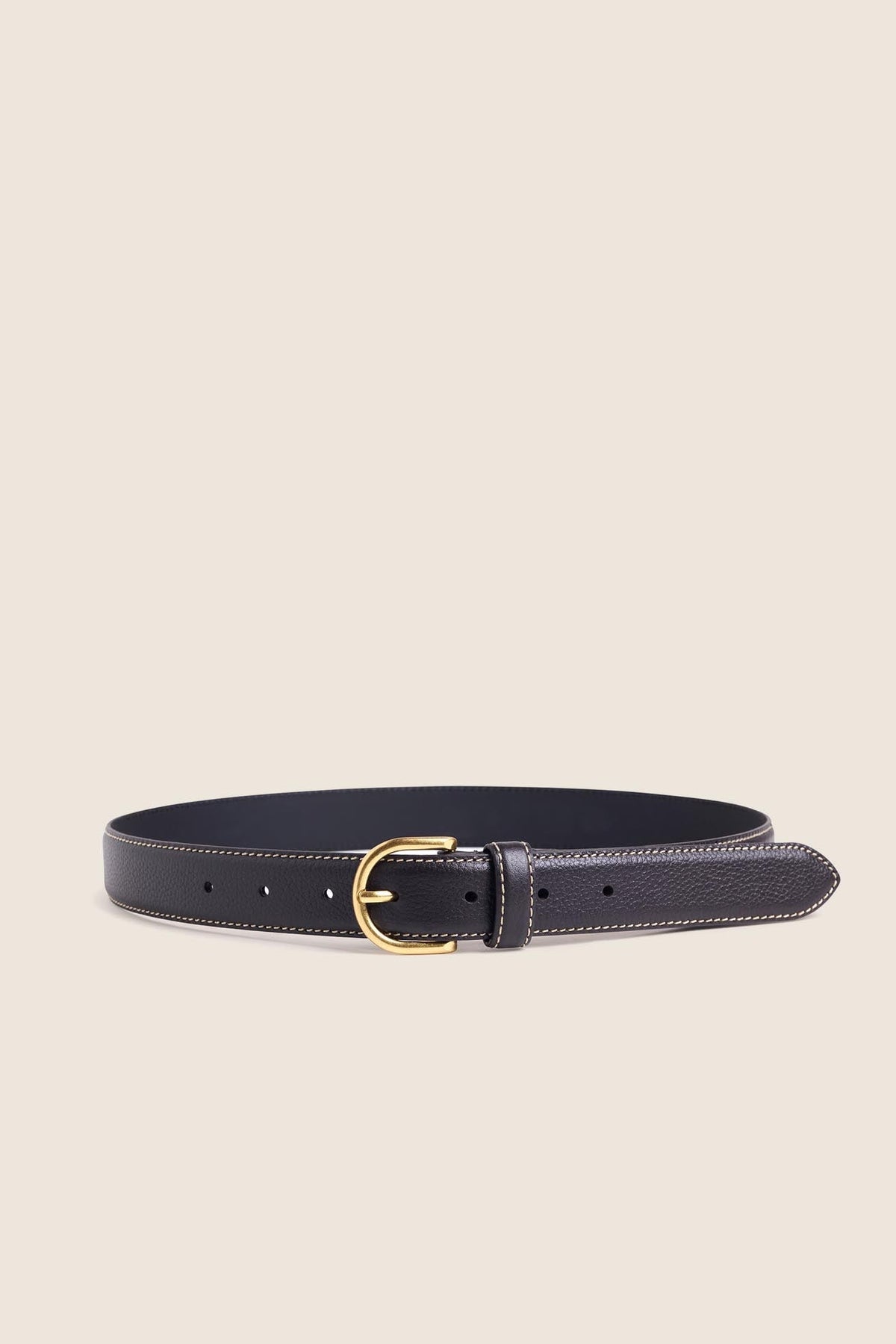 The Contrast Belt- Brown/Antique Brass