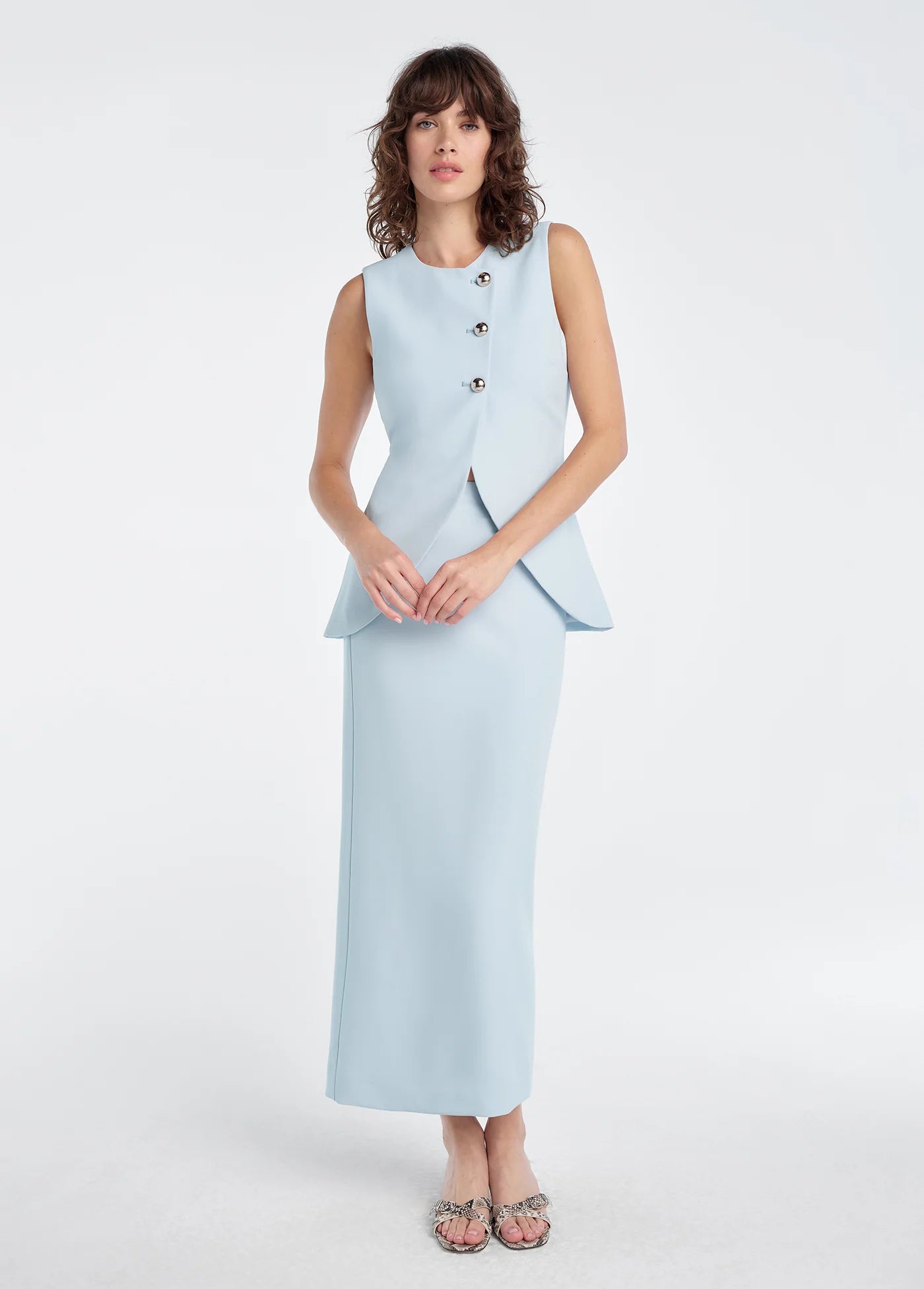 The Rachel Skirt- Sky Blue