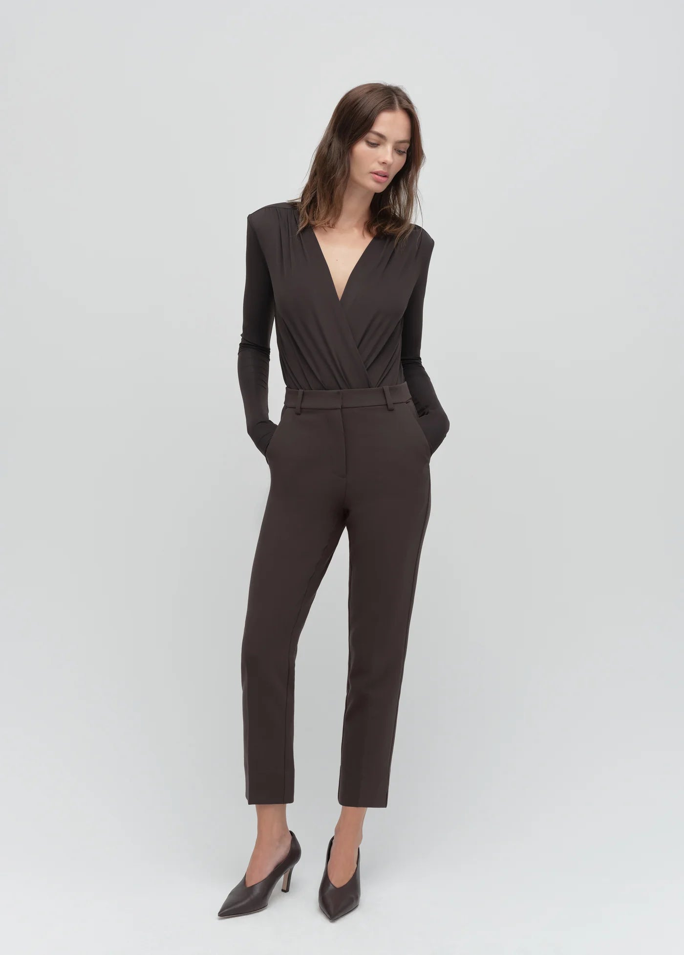 The Favorite Cigarette Pant- Espresso