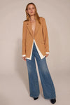 The Kelly Blazer- Tan Multi