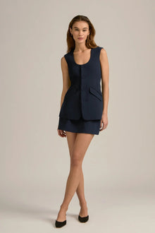 The Diana Vest- Navy