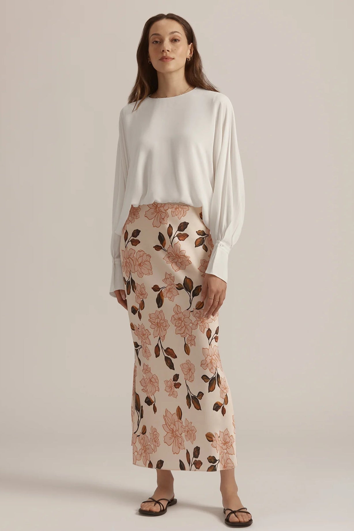 The Josie Skirt- Bare Roses