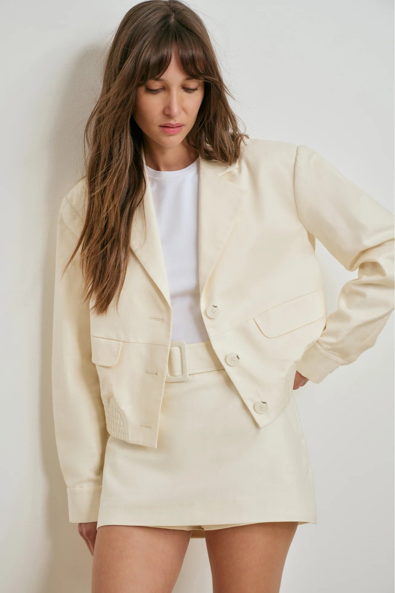 The Farrah Jacket- Cream