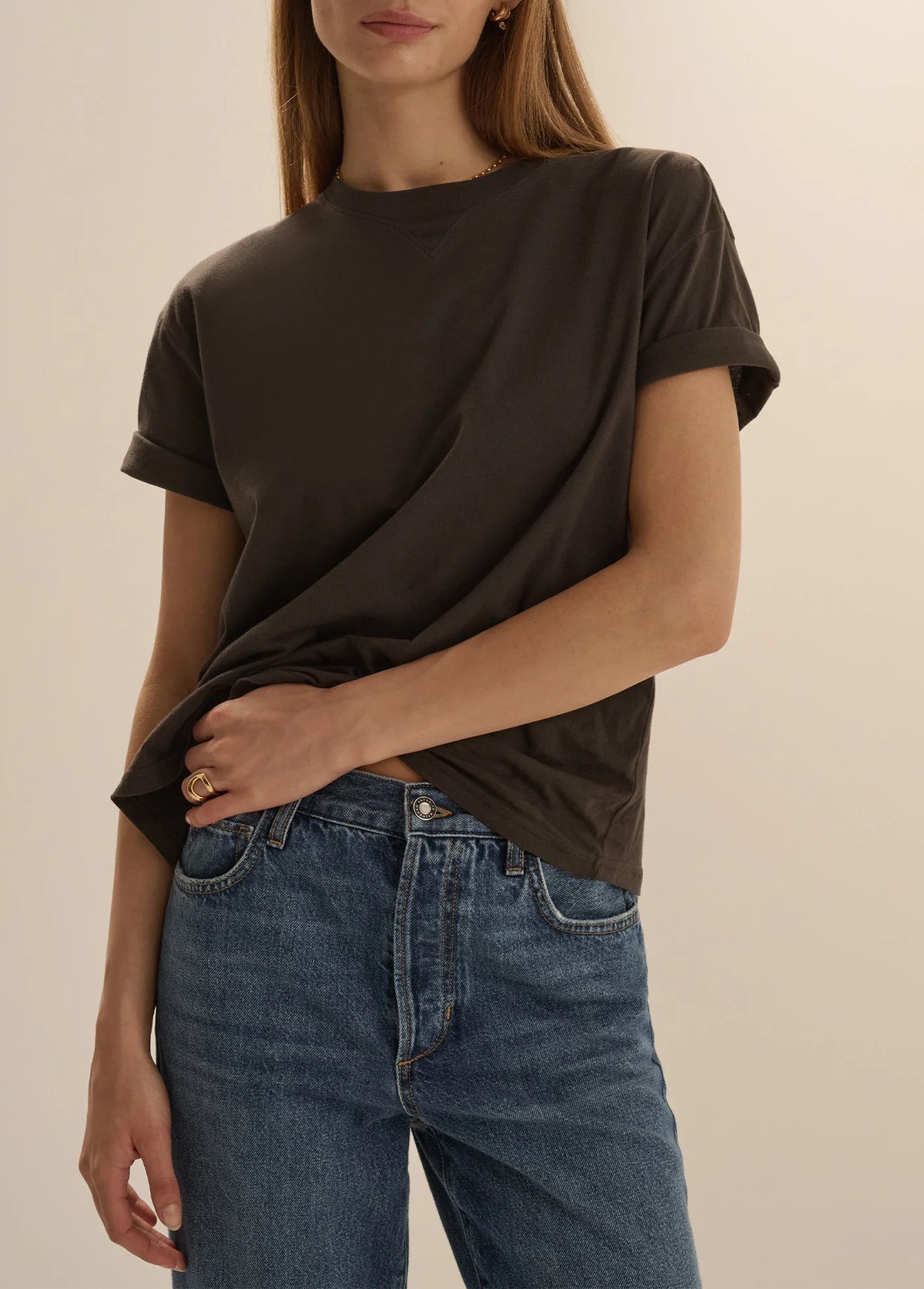 The Everyday Short Sleeve Tee in Espresso