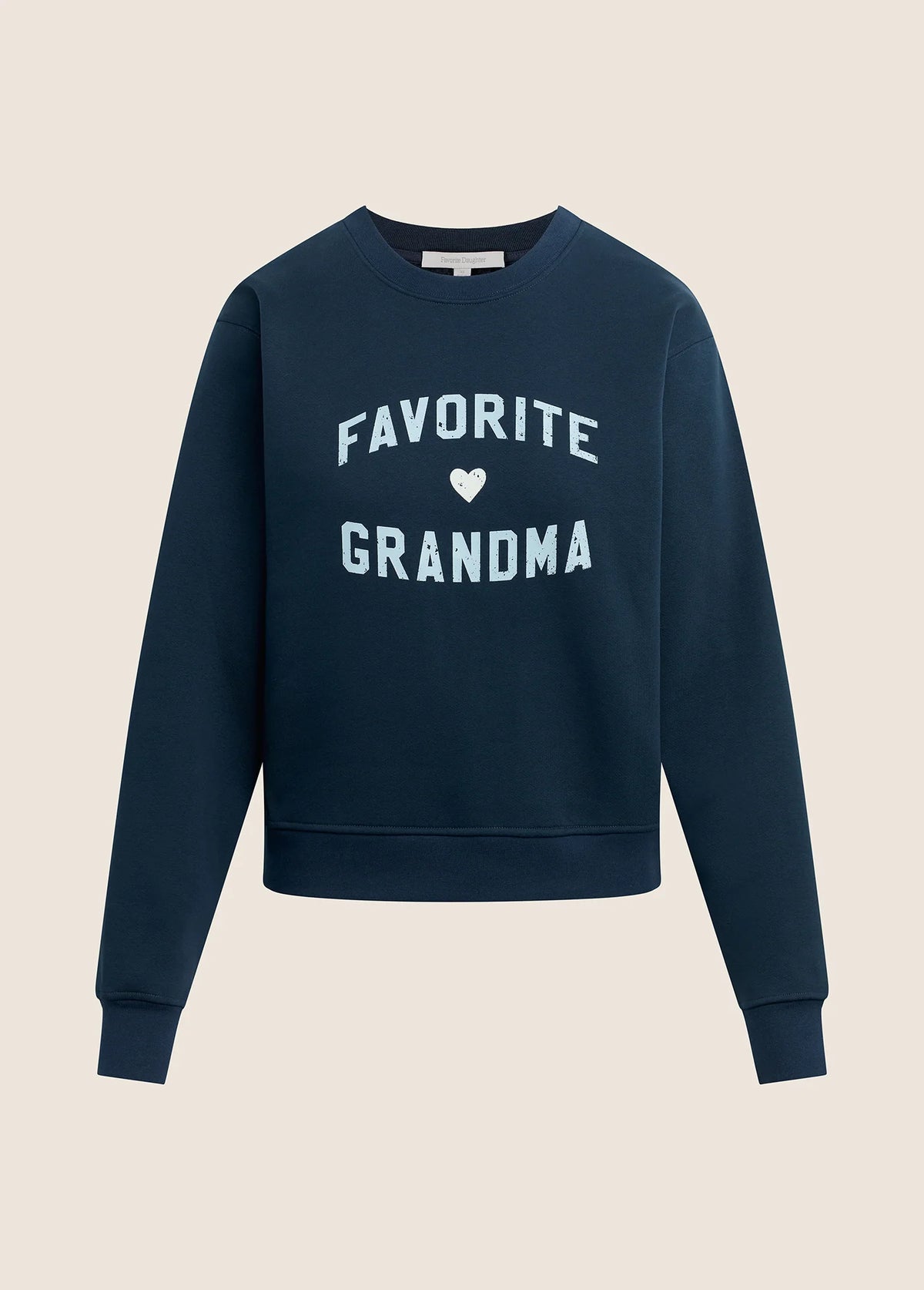 The Favorite Grandma Classic Sweatshirt - Navy Ice Blue