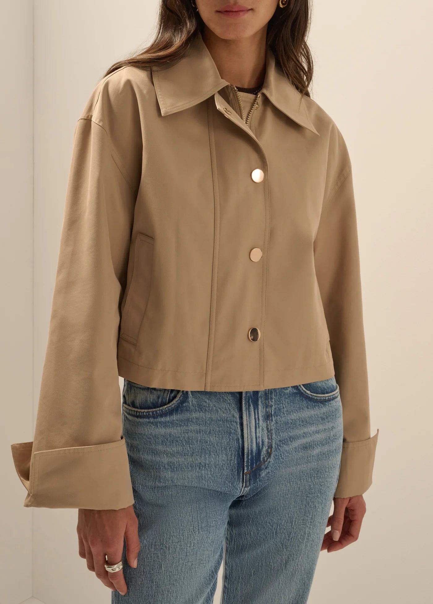 The Rue Cropped Trench- Khaki