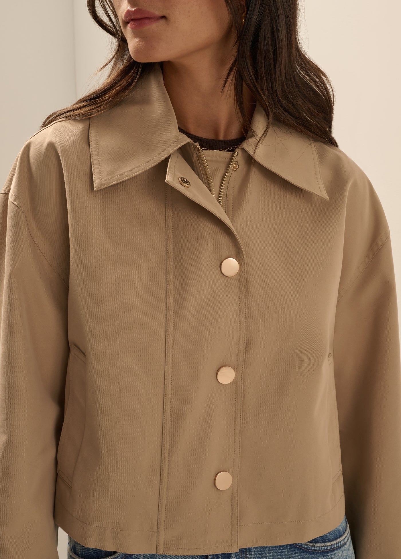 The Rue Cropped Trench- Khaki