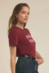 Logo Cropped Tee—Sangria Nights