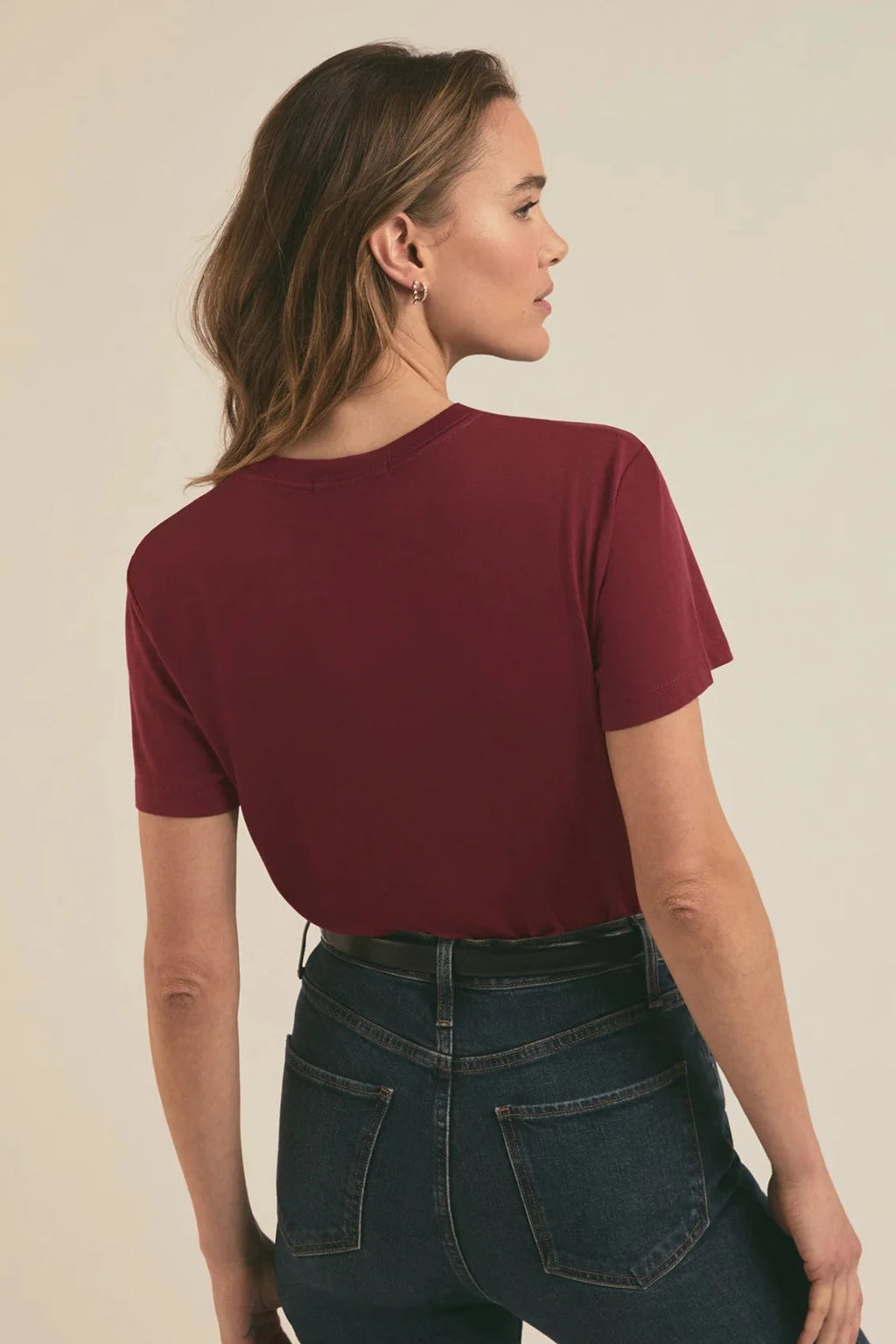 Logo Cropped Tee—Sangria Nights