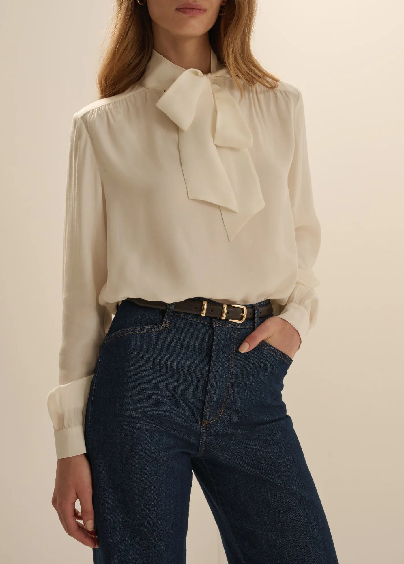 Simone Blouse- Ivory