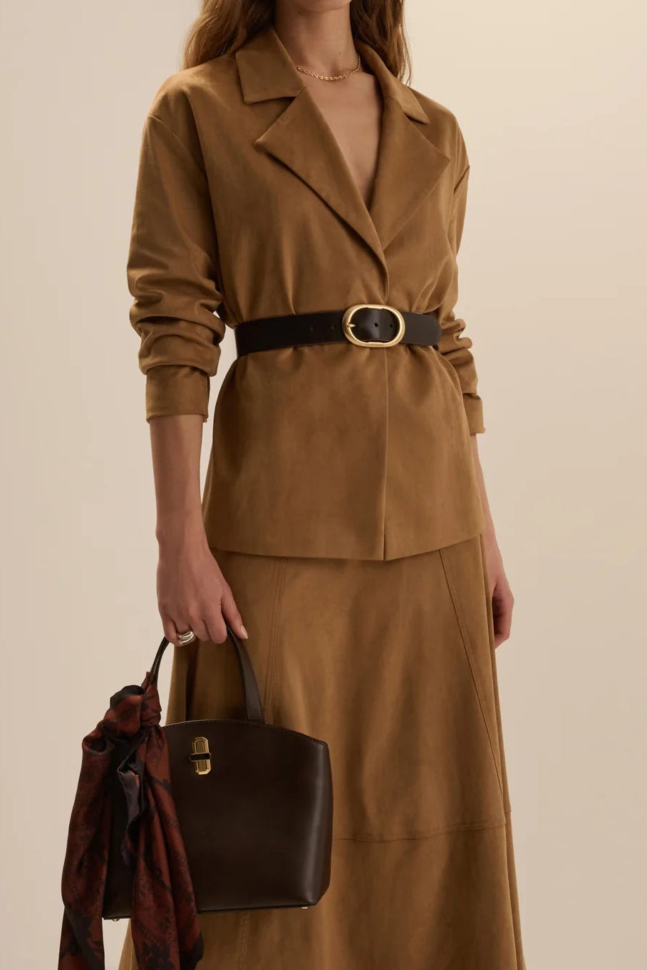 The Marina Wrap Coat in Camel