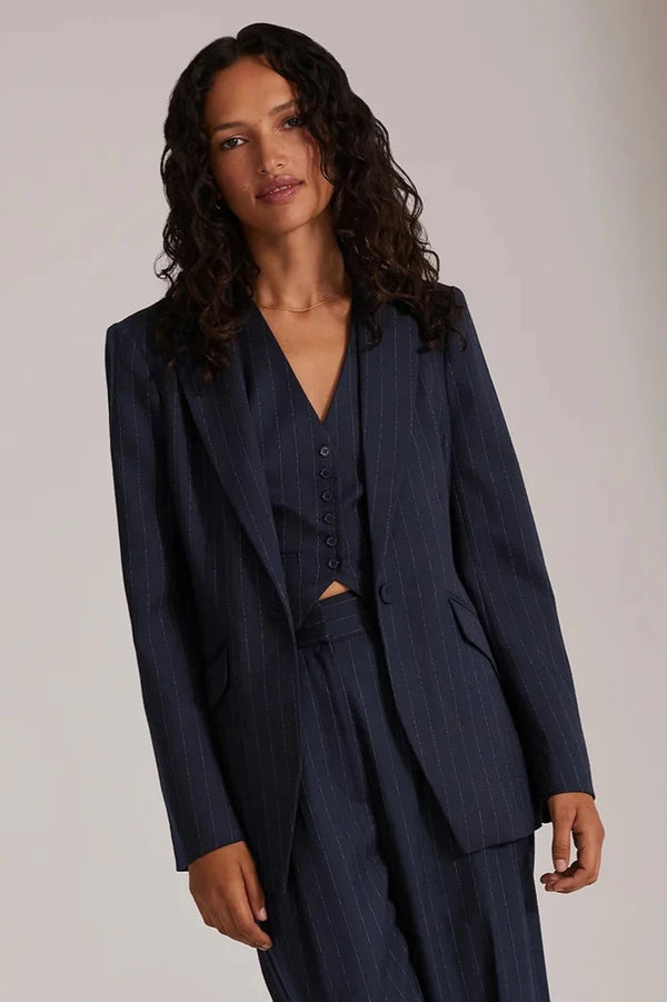 The Favorite Blazer- Navy Pinstripe