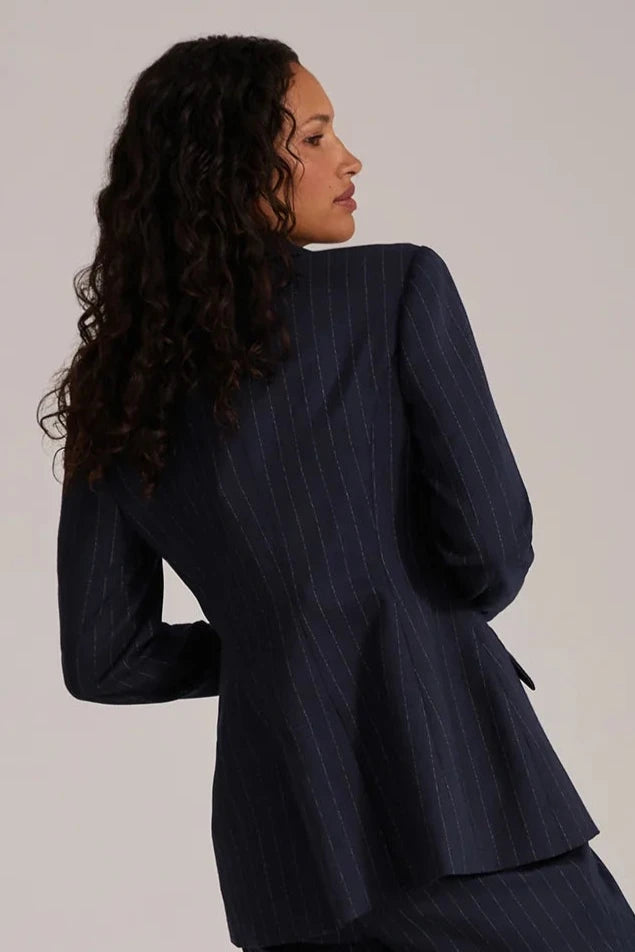 The Favorite Blazer- Navy Pinstripe