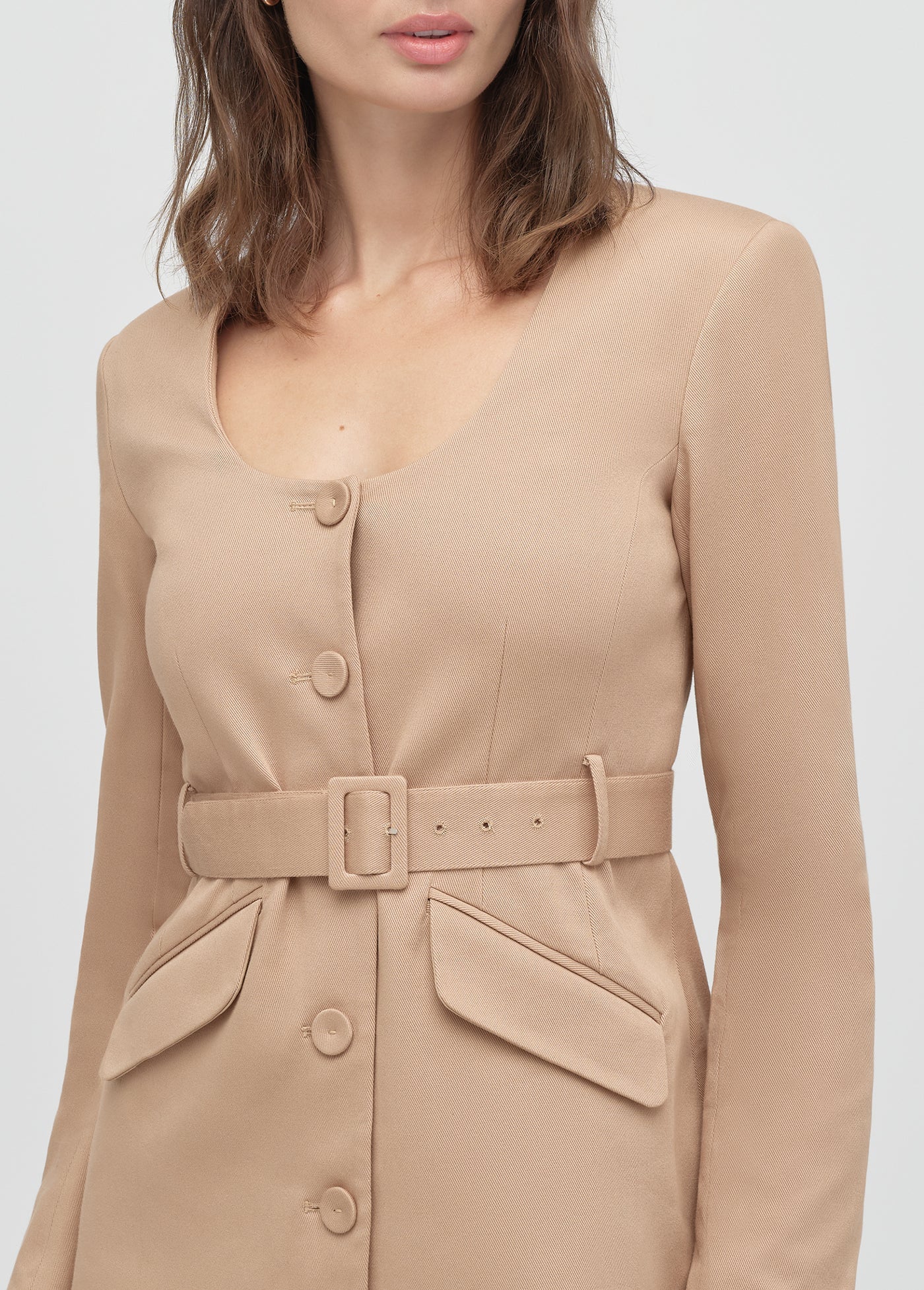 The Christy Jacket- Beige