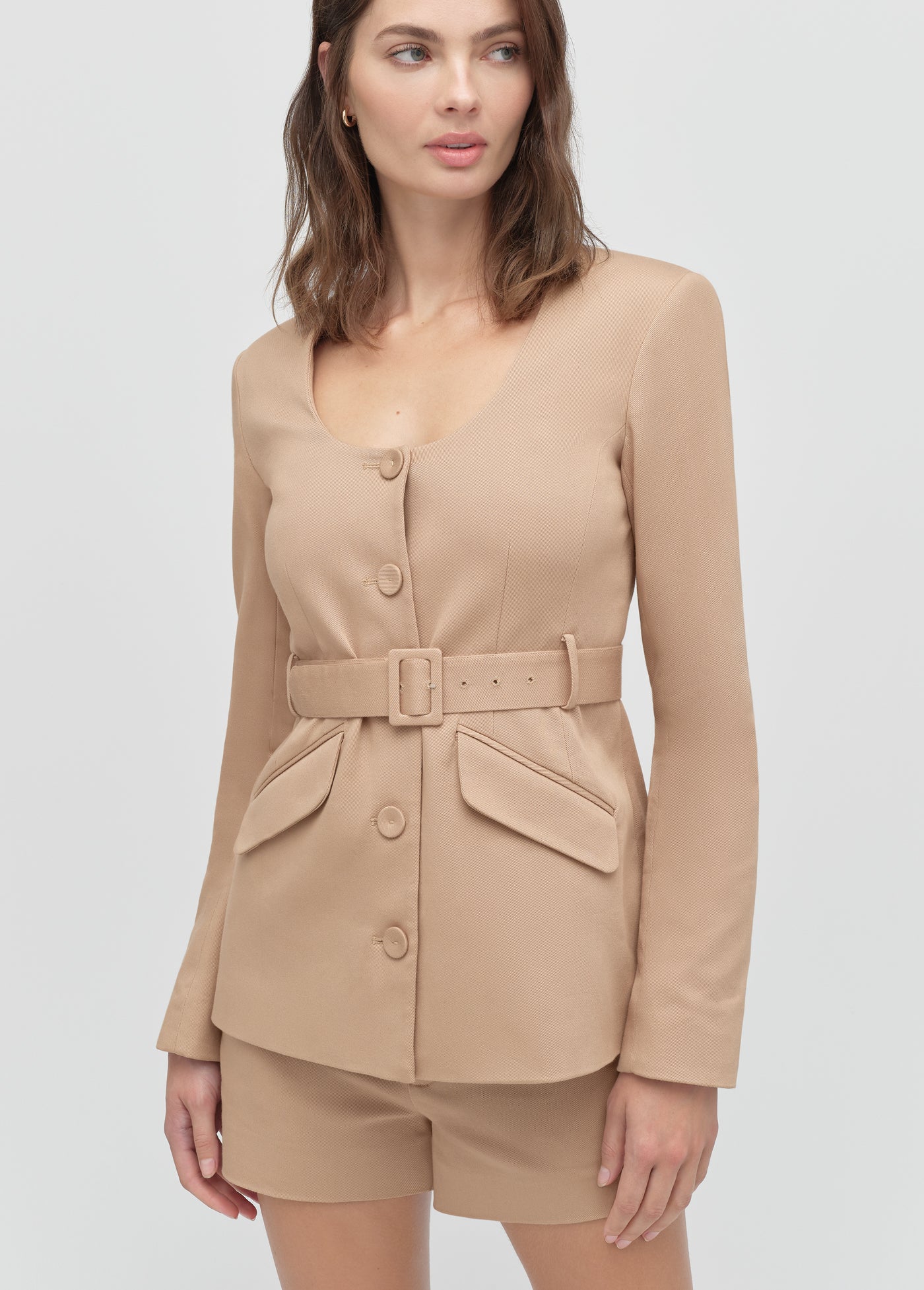 The Christy Jacket- Beige